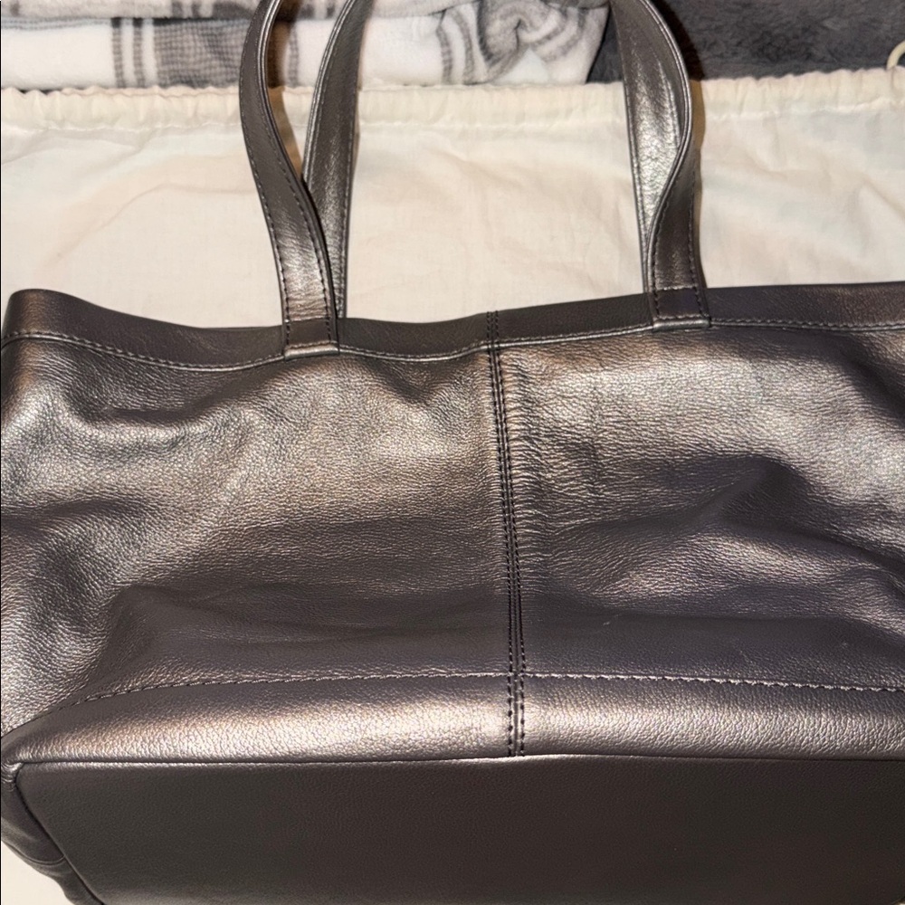 Preloved See By Chloe Shimmering Gray Tote excellent condition 11.5x9”x5.25 DB - Picture 13 of 13